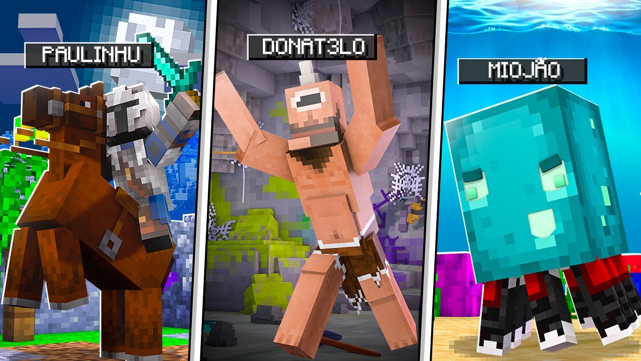 MINECRAFT MAS TEMOS AS RAÇAS DIFERENTES !