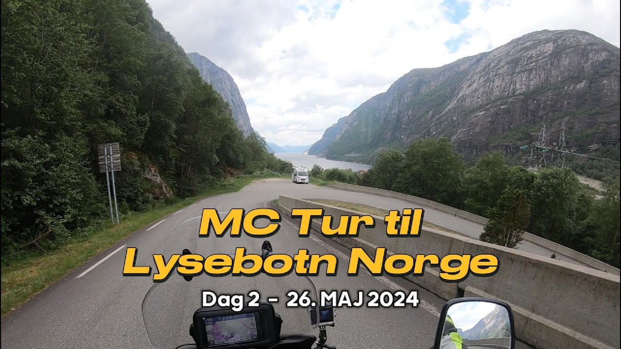 MC Tur til Lysebotn Norge Maj 2024