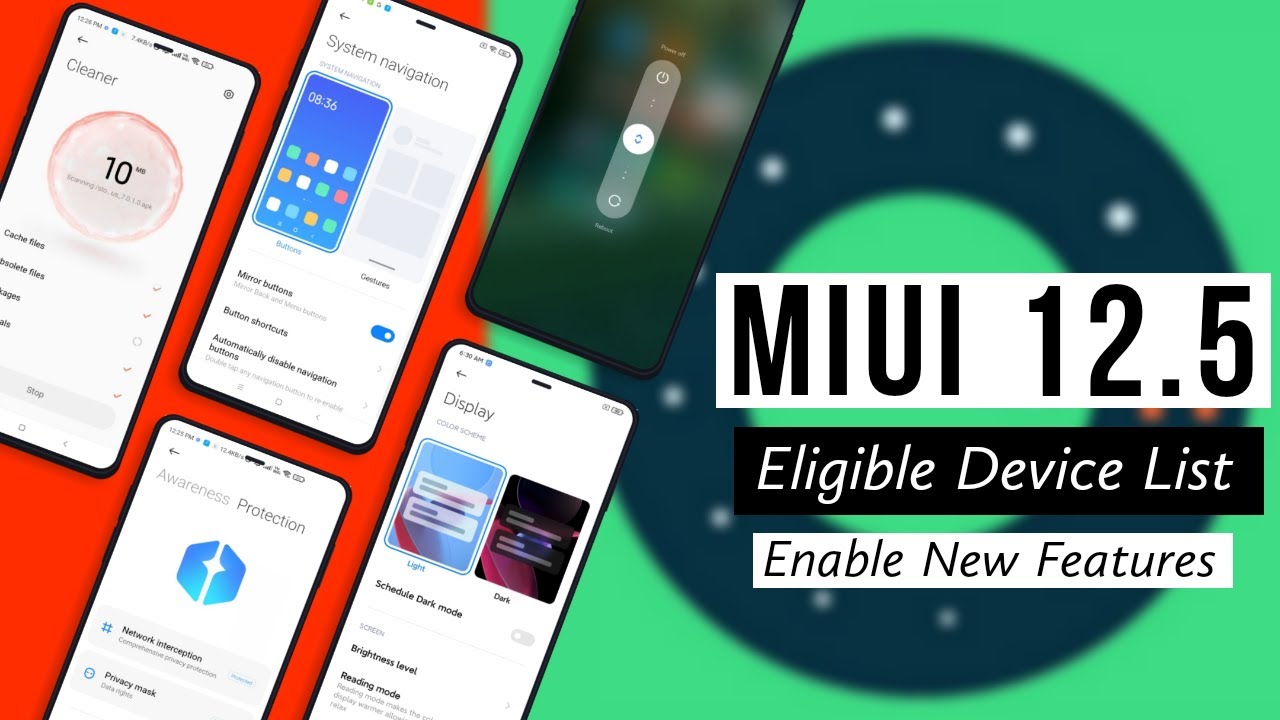 MIUI 12.5 Features, Eligible Device List and Enable Features