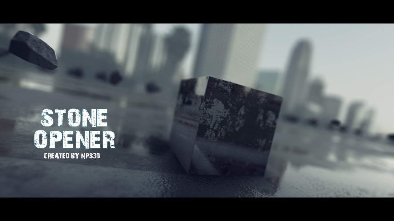 STONE OPENER||ELEMENT 3D || After Effects || NPS3D