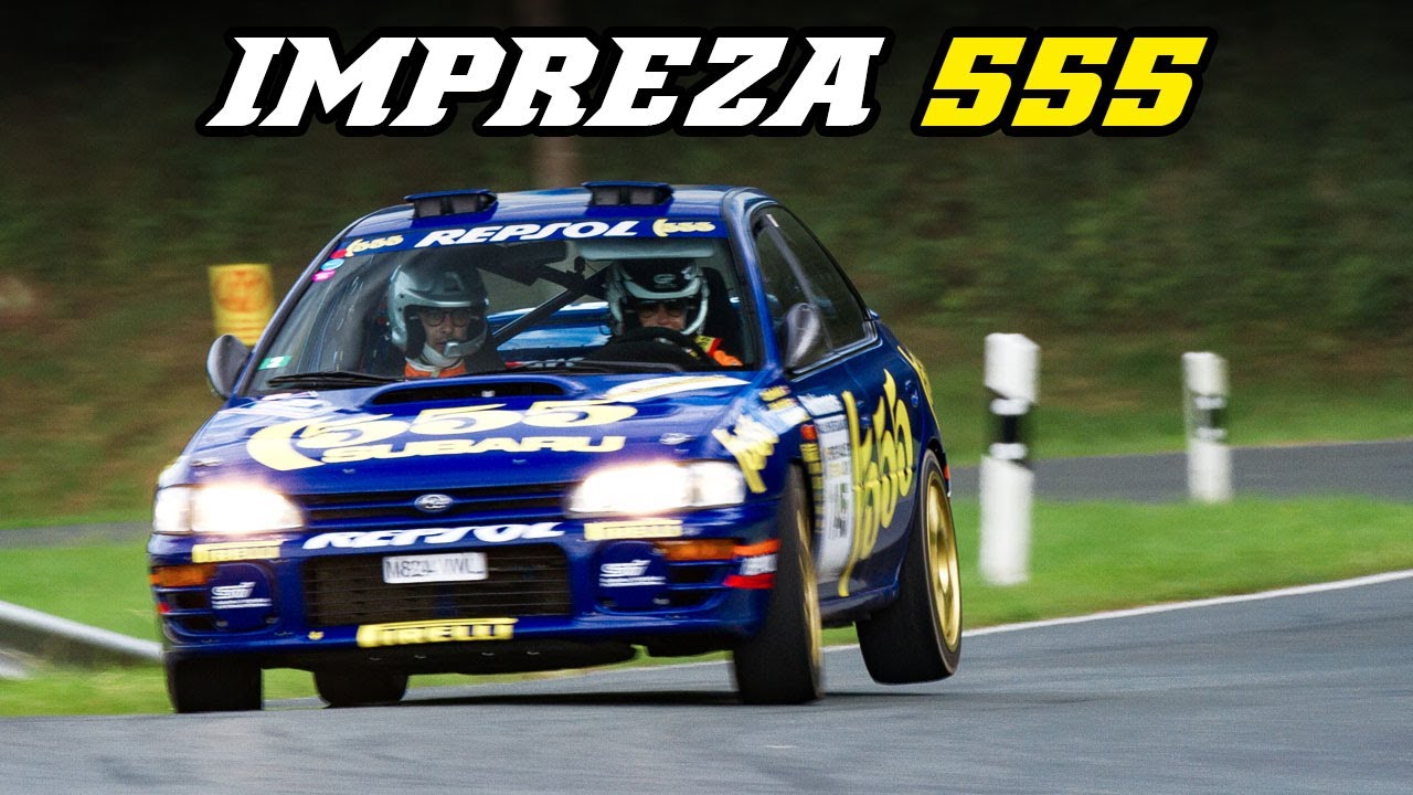 Subaru Impreza 555 Group A &  GT Turbo | Rally show, exhaust sounds, backfire