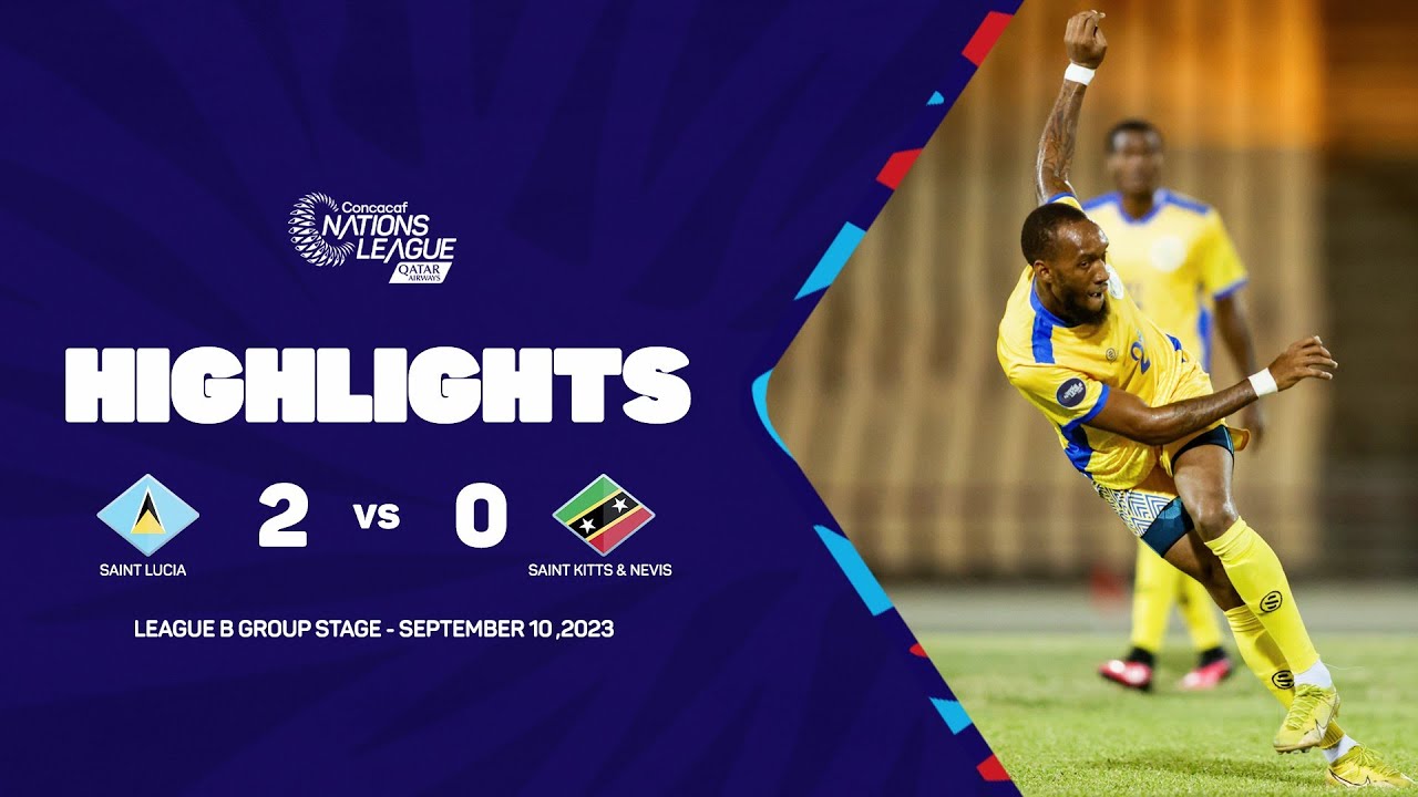 Highlights | Saint Lucia vs Saint Kitts & Nevis | 2023/24 Concacaf Nations League