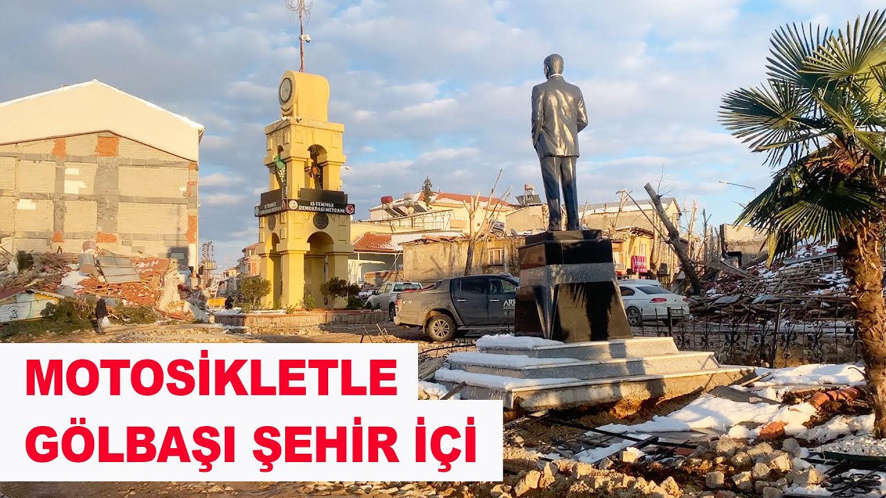 Adıyaman Gölbaşı Motosikletle Şehir İçi ve Anayol Deprem Son Durum #gölbaşı #adıyaman #deprem