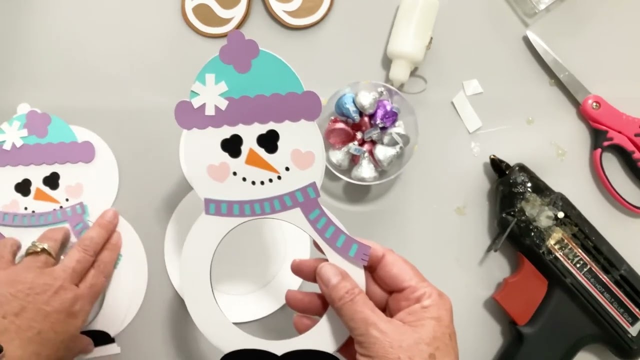 Christmas and Winter Dome Candy Holder Cards @PaperClosetDesigns