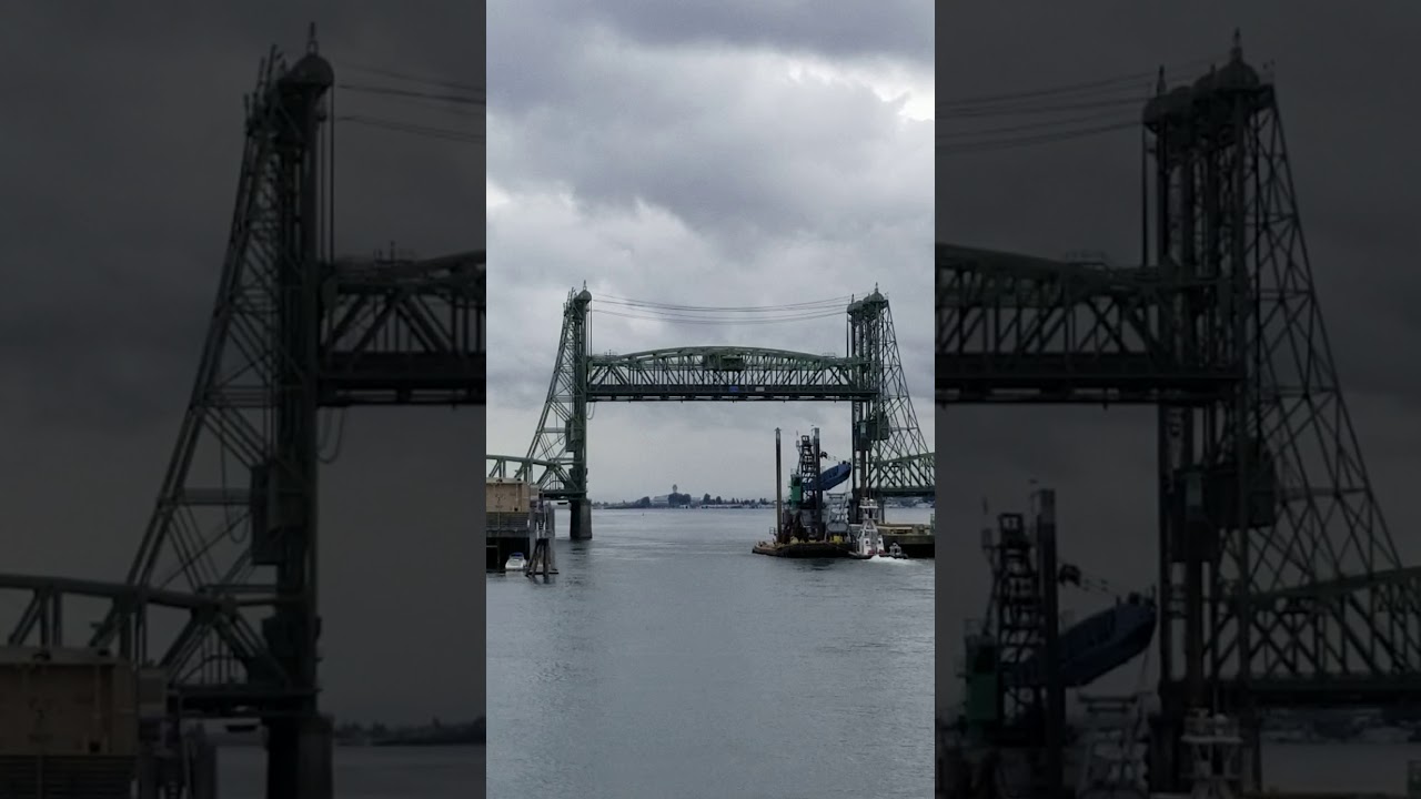 I-5 bridge lift on camera.