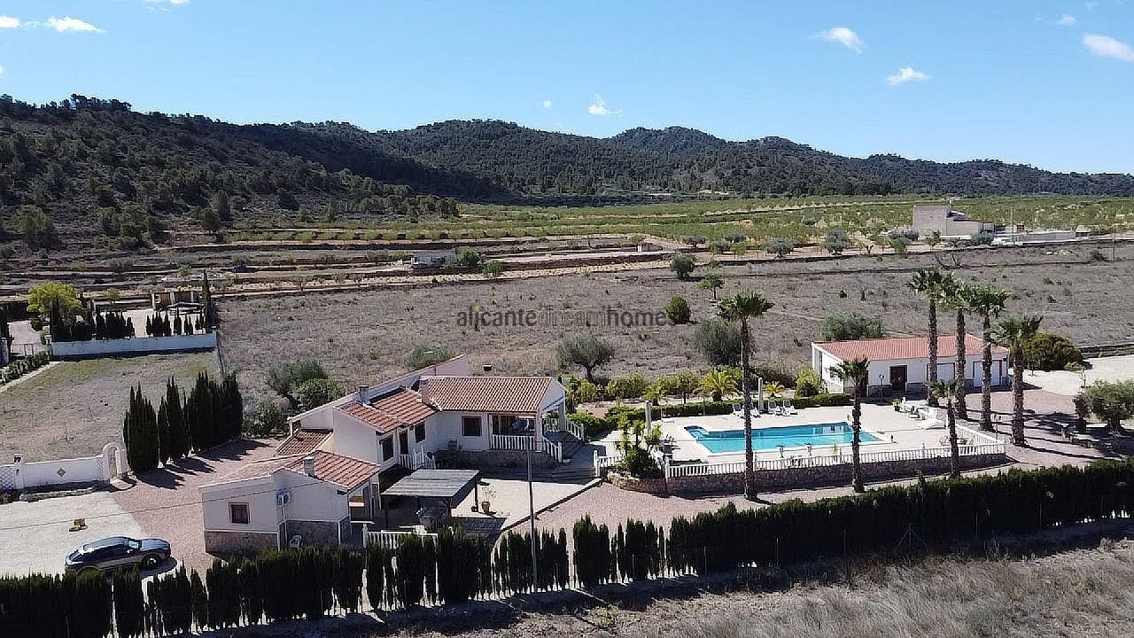 Pinoso Villa with guest house, garage, bar, summer kitchen and 12m swimming pool