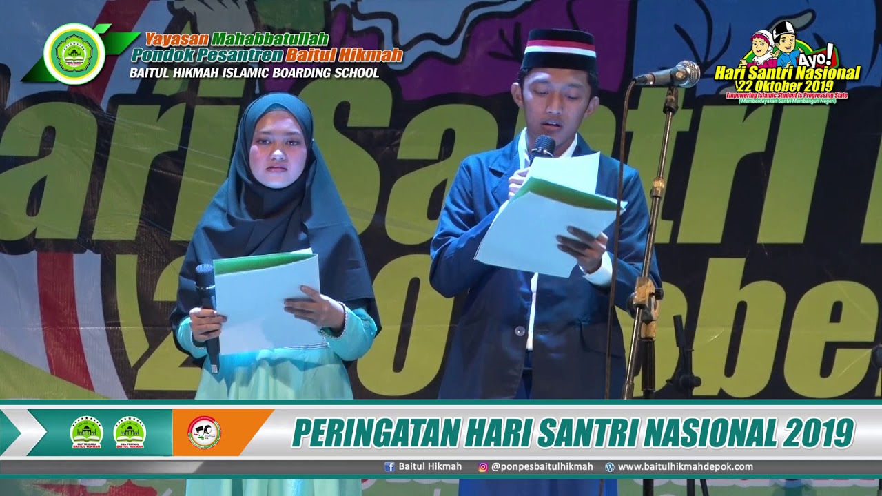 OPENING MC (Hari Santri Nasional 2019), Pondok Pesantren Baitul Hikmah