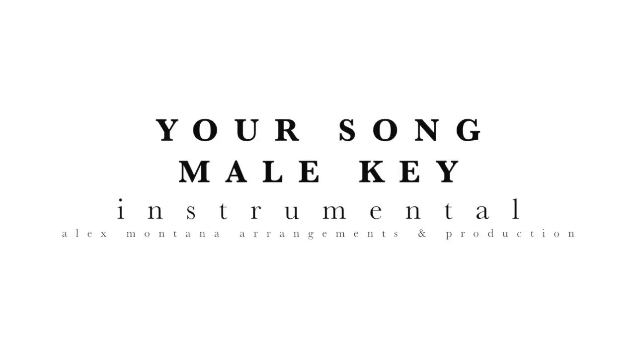 YOUR SONG (MALE KEY) - BOSSA NOVA STYLE - INSTRUMENTAL KARAOKE BACKING TRACK