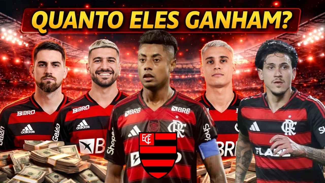 SALÁRIOS DO FLAMENGO 2026 – Quanto Ganha os Jogadores do Flamengo em 2026! [ATUALIZADO]