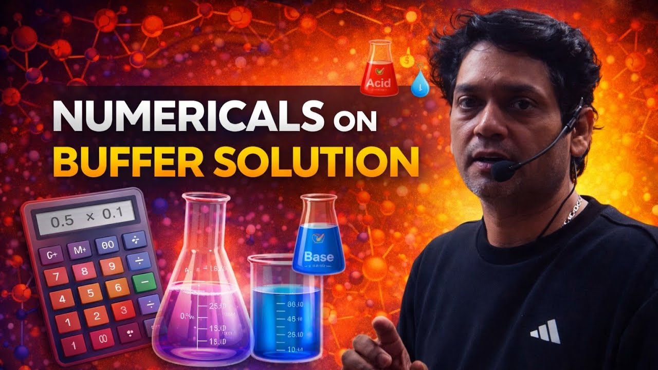 09 Ionic Equilibrium | Numerical Problems on BUFFER SOLUTION Chemistry class 11  JEE NEET