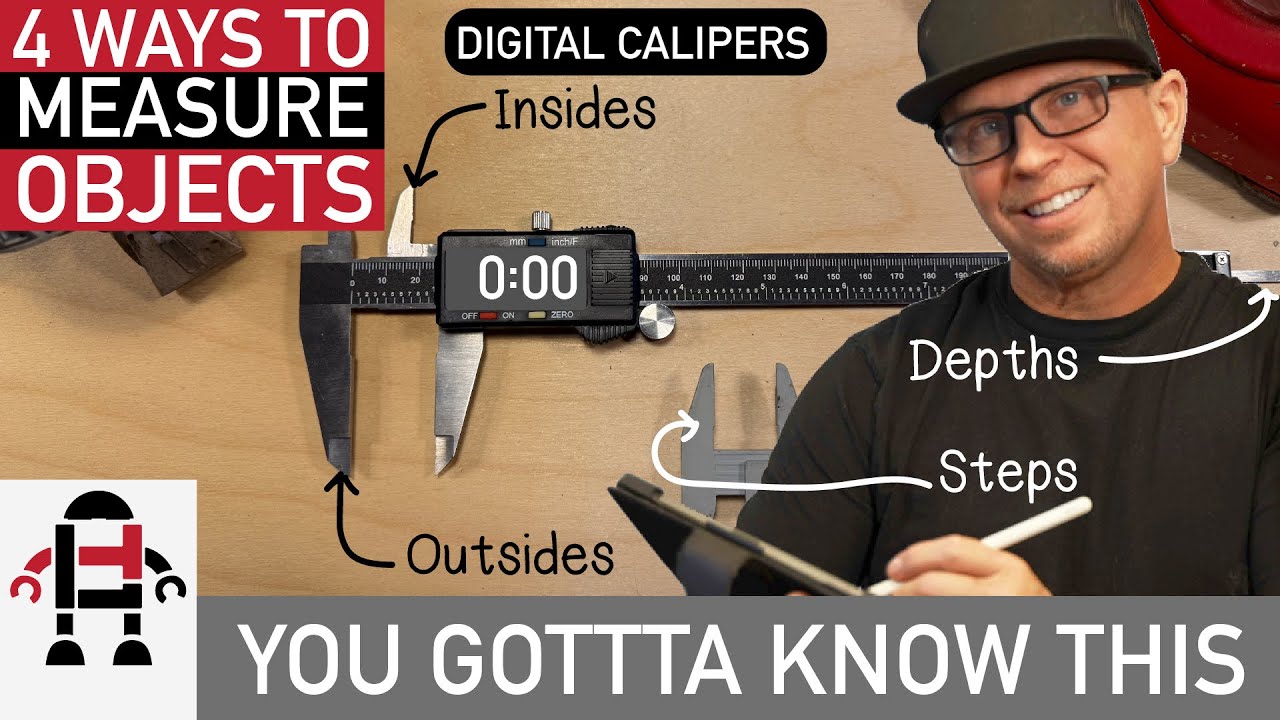 How to Use Digital Calipers to Measure Objects - 4 Ways