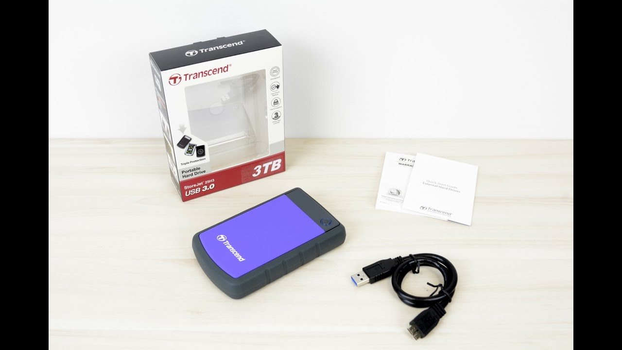 Transcend StoreJet 25H3 3TB - unboxing