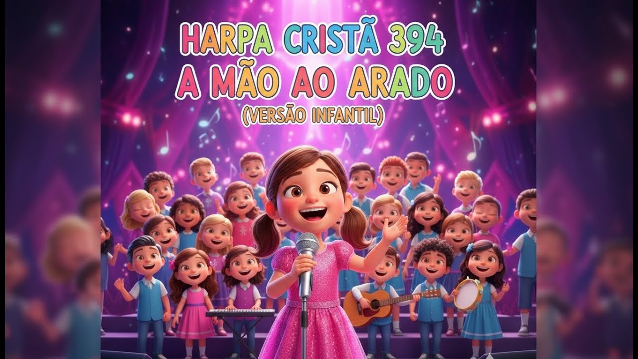 A MÃO AO ARADO 🌾✨ | Harpa Cristã 394 |  VERSÃO INFANTIL | VERSÃO KIDS | Perseverança com Jesus 🌾