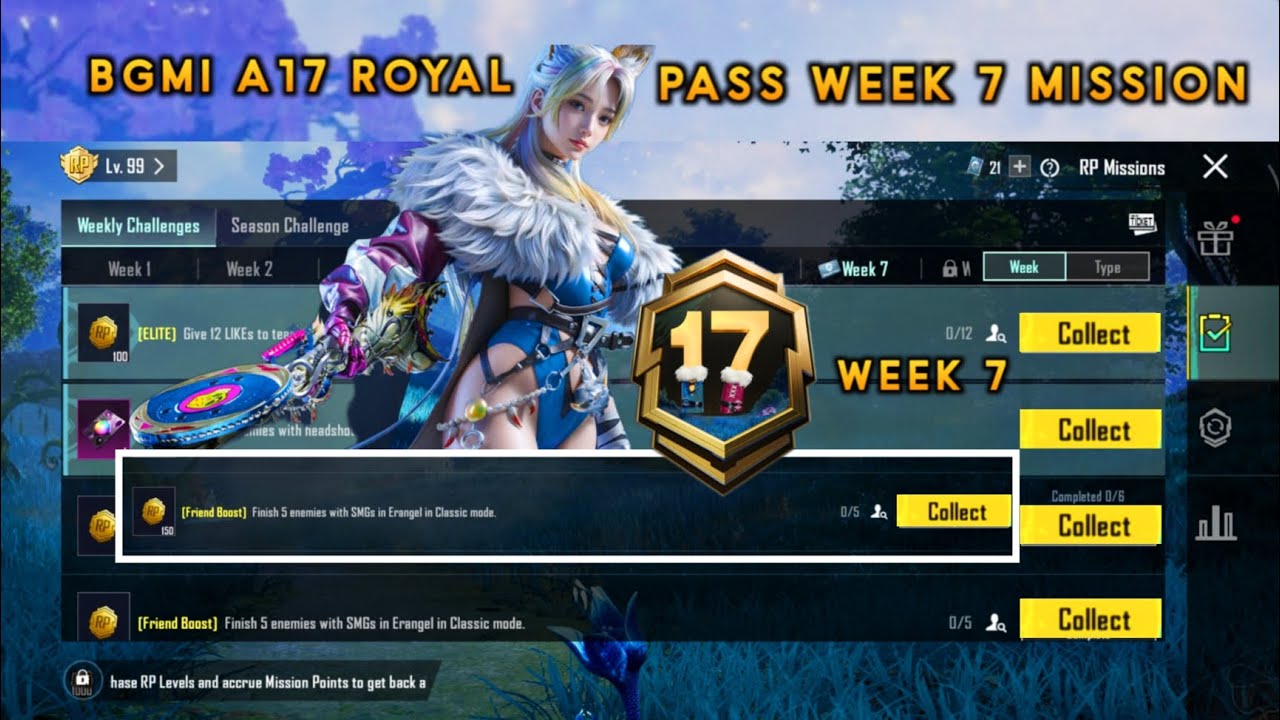 🔴BGMI A17 WEEK 7 MISSION EXPLAIN || A17 ROYAL PASS WEEK 7