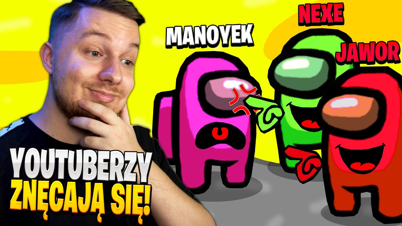 AMONG US, ale YOUTUBERZY się ZNĘCAJĄ nade mną ... (wszyscy vs ja!)
