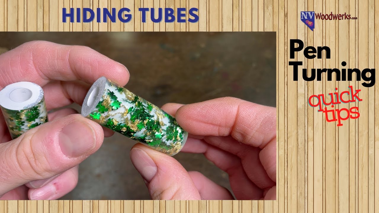 Hiding Brass Tubes in Clear Pen Blanks
