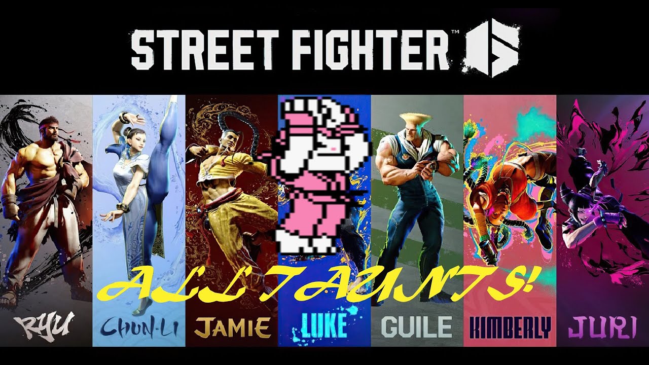 Street Fighter 6 Beta All Taunts!