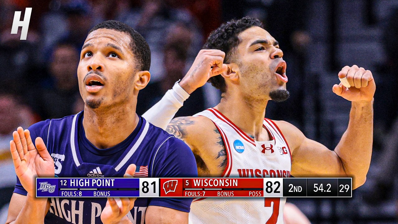 Wisconsin vs High Point CRAZY ENDING 😱 2026 March Madness