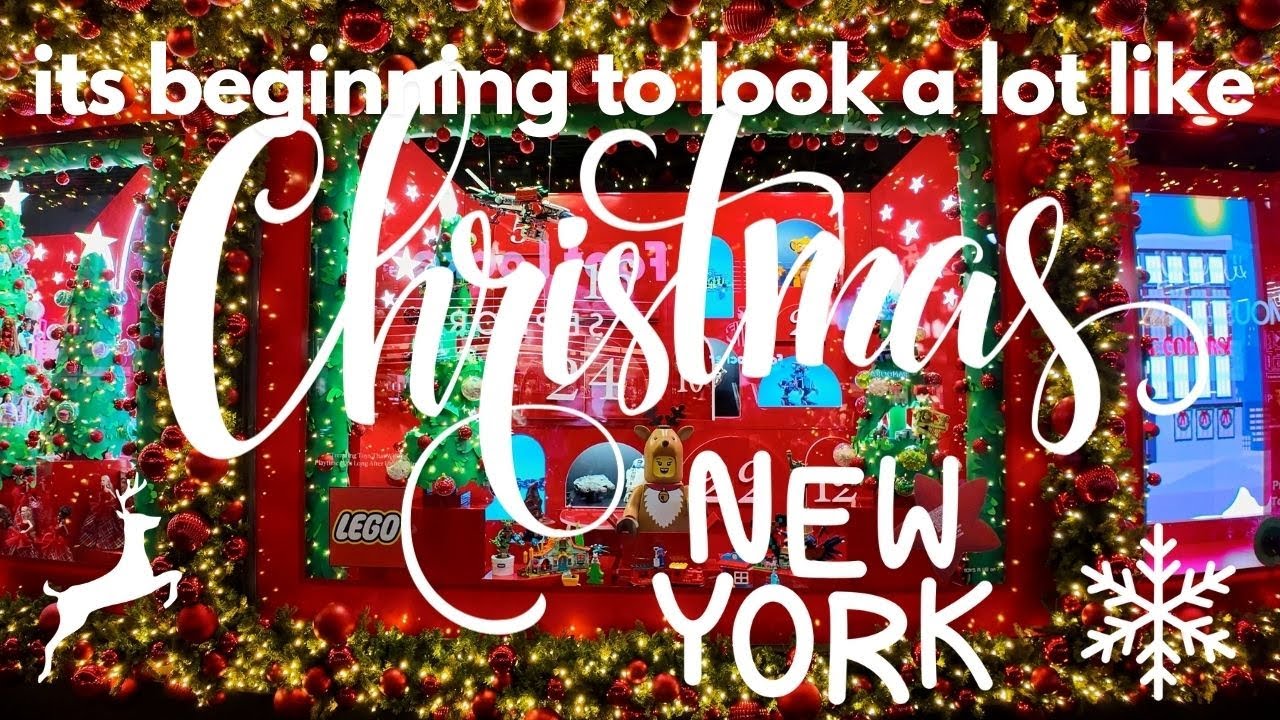 Christmas❄️ NYC Christmas Decorations 🎁 Macy’s Holiday Windows Festive Light New York City 🗽🚕🎄