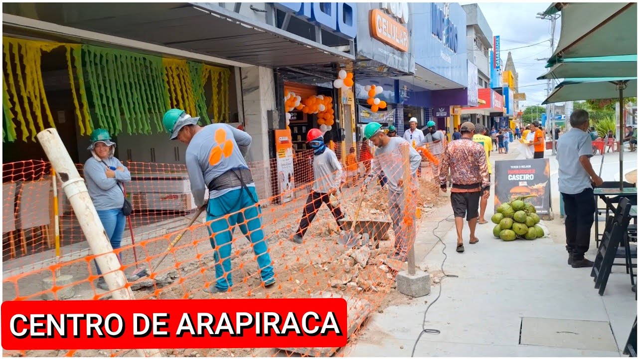 CENTRO DE ARAPIRACA COM MUITO MOVIMENTO