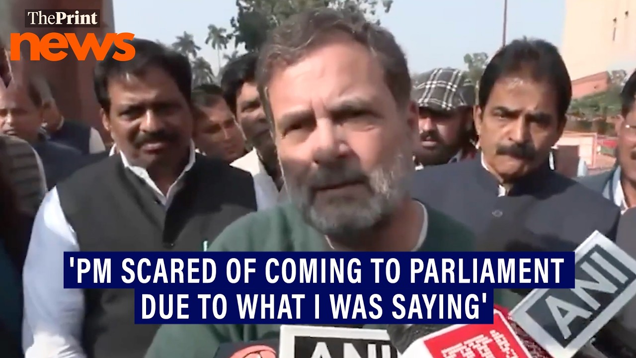 Rahul Gandhi: 'PM scared of coming to Parliament because of what I have to say'