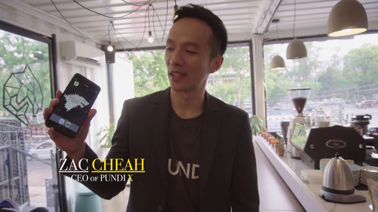 Pundi X in coffee shop