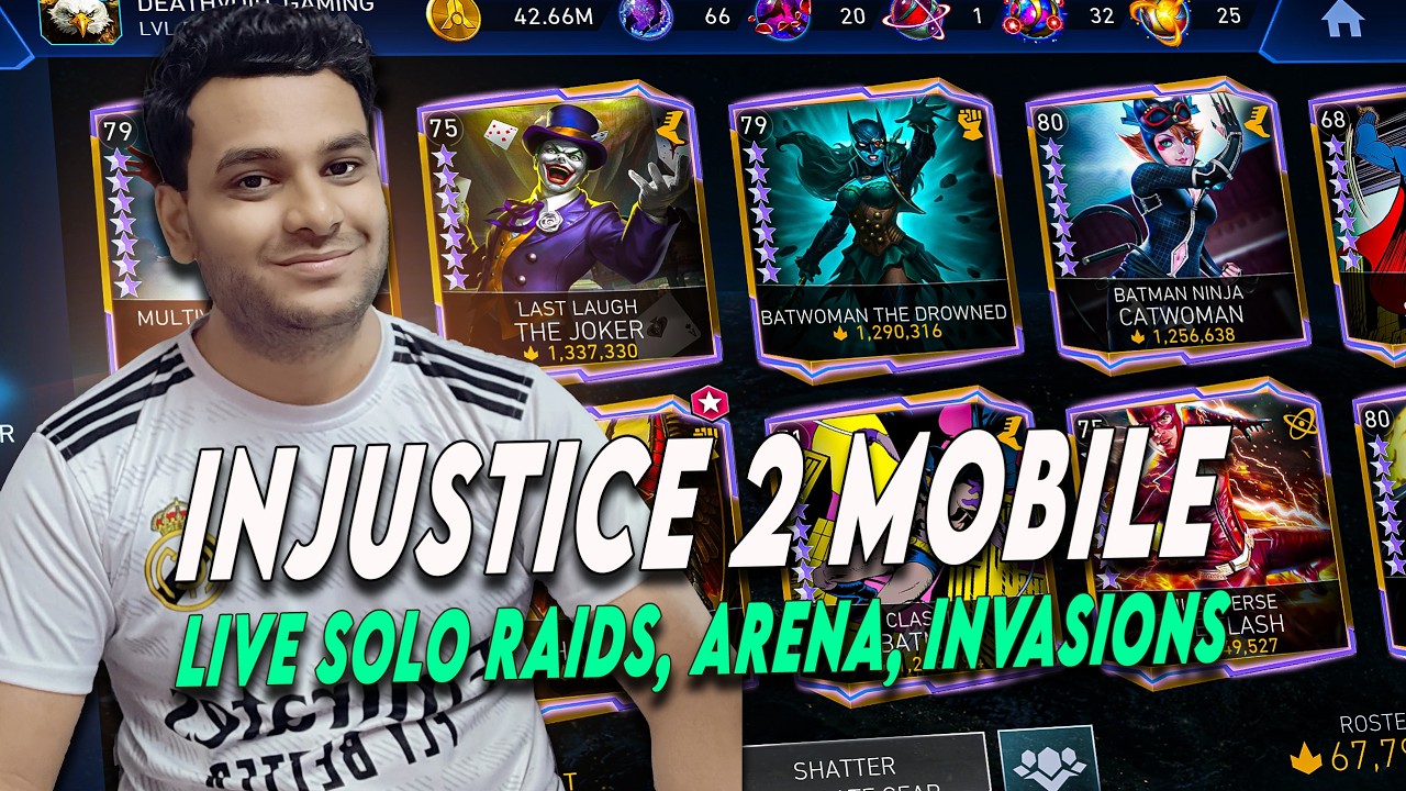 INJUSTICE 2 MOBILE THE DAILY GRIND! Solo Raid, CA, & League Raid, Invasions Hits LIVE!