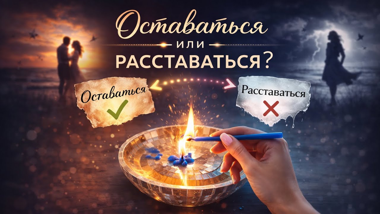 💔 ОСТАТЬСЯ ИЛИ РАССТАТЬСЯ❓Экспресс-гадание на свече❗️