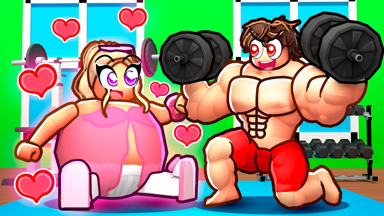 FAT And MUSCULAR FORBIDDEN LOVE In Roblox...