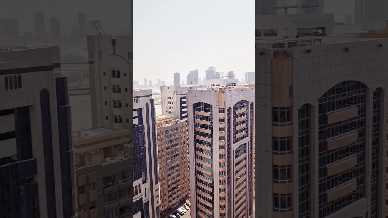 Abu Dhabi city from above. 