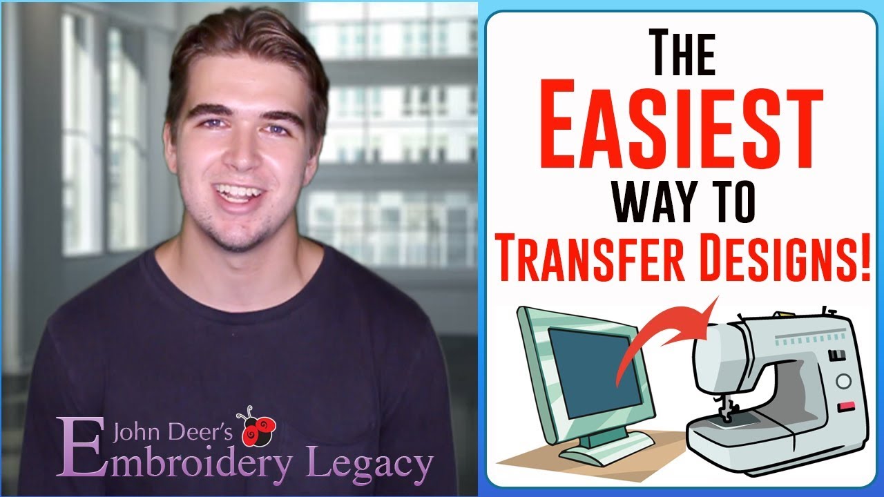 How to Transfer Designs from Computer to Embroidery Machine (EASIEST WAY!!!)