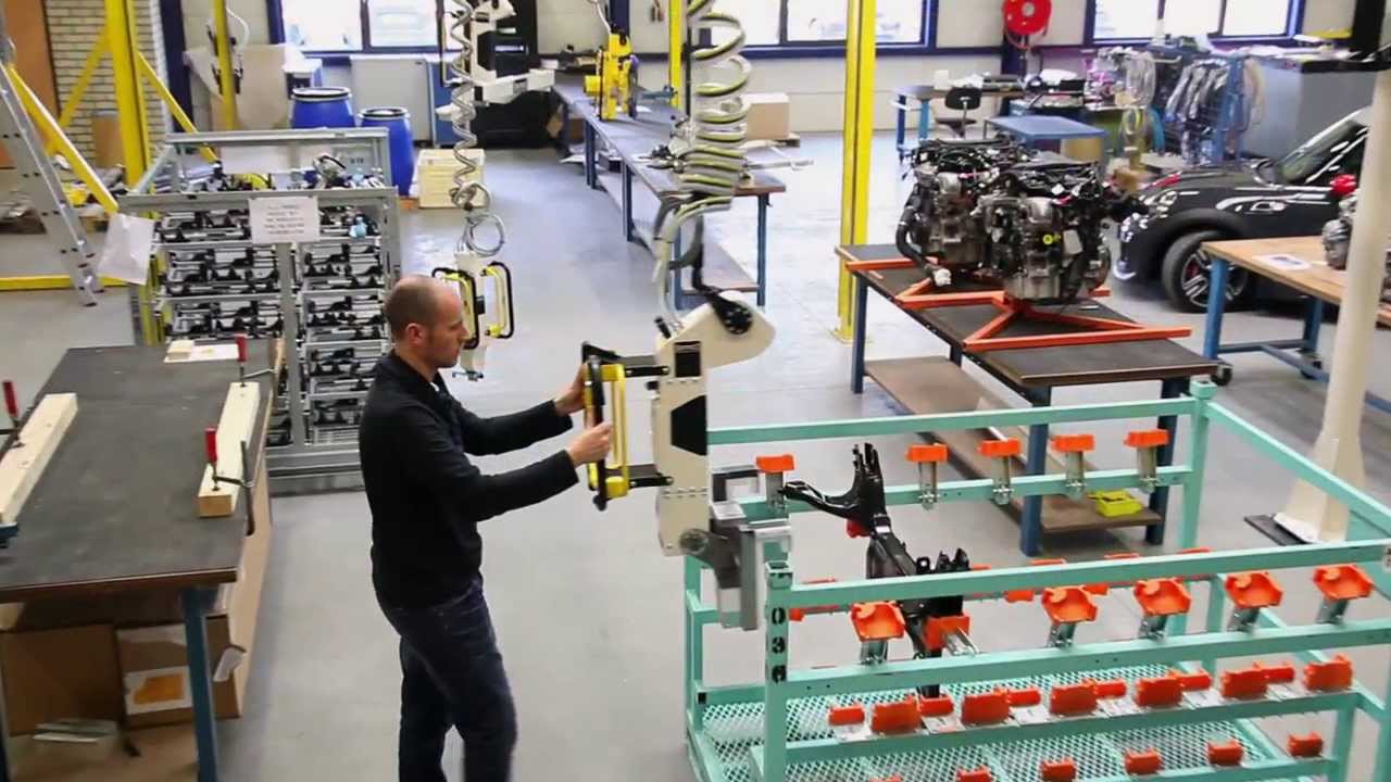 Car assembly Manipulators. Frond-end, Gearbox, Steering box, Crossmember. Hebehilfe. Manipulator.