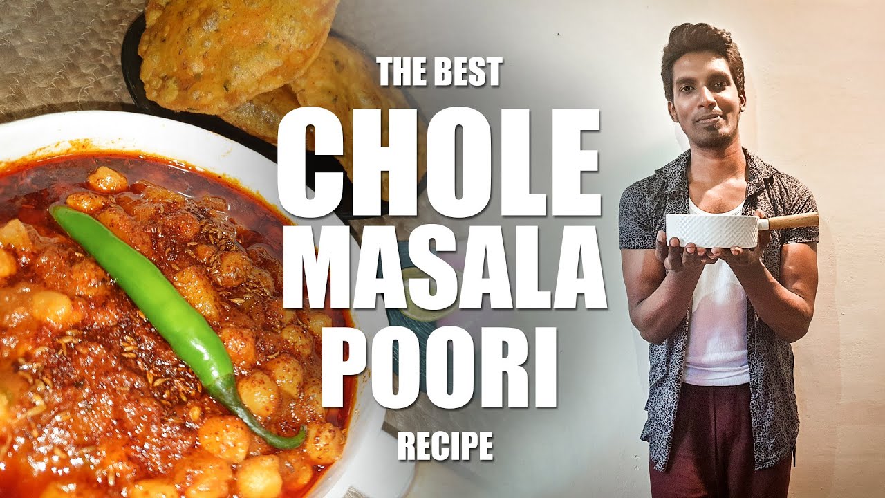 Chole Masala Poori Recipe | Mathu Soundar | North Indian Dish