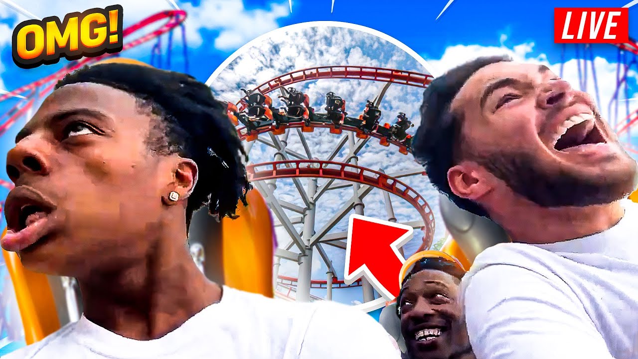 Adin & iShowSpeed FREAK OUT on CRAZY Roller Coasters!!