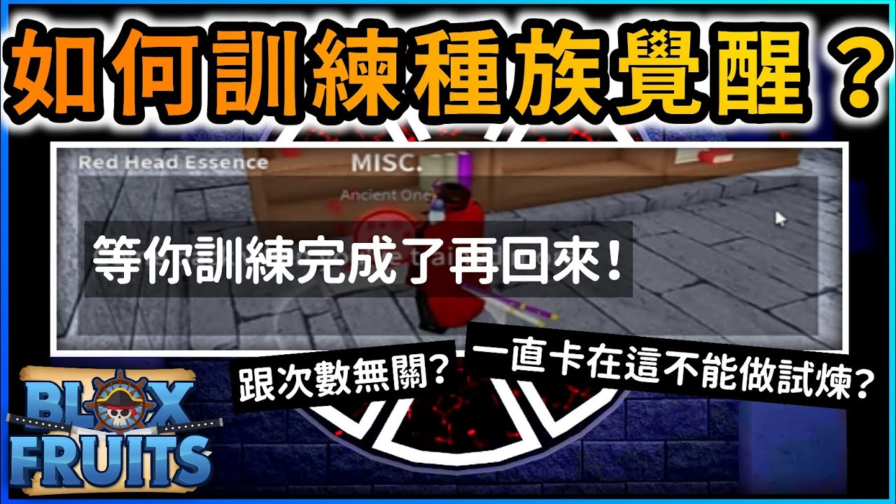 【Blox Fruits】還卡在不能做試煉？詳細教你如何「種族覺醒V4訓練」！【Roblox機器磚塊】