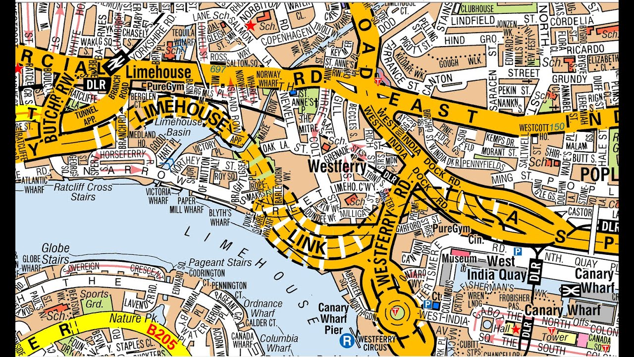 HOW TO CROSS THE LIMEHOUSE LINK TUNNEL.DIFFERENT POSSIBLE TOPO ROUTES THROUGH IT IN ENGLISH LANGUAGE