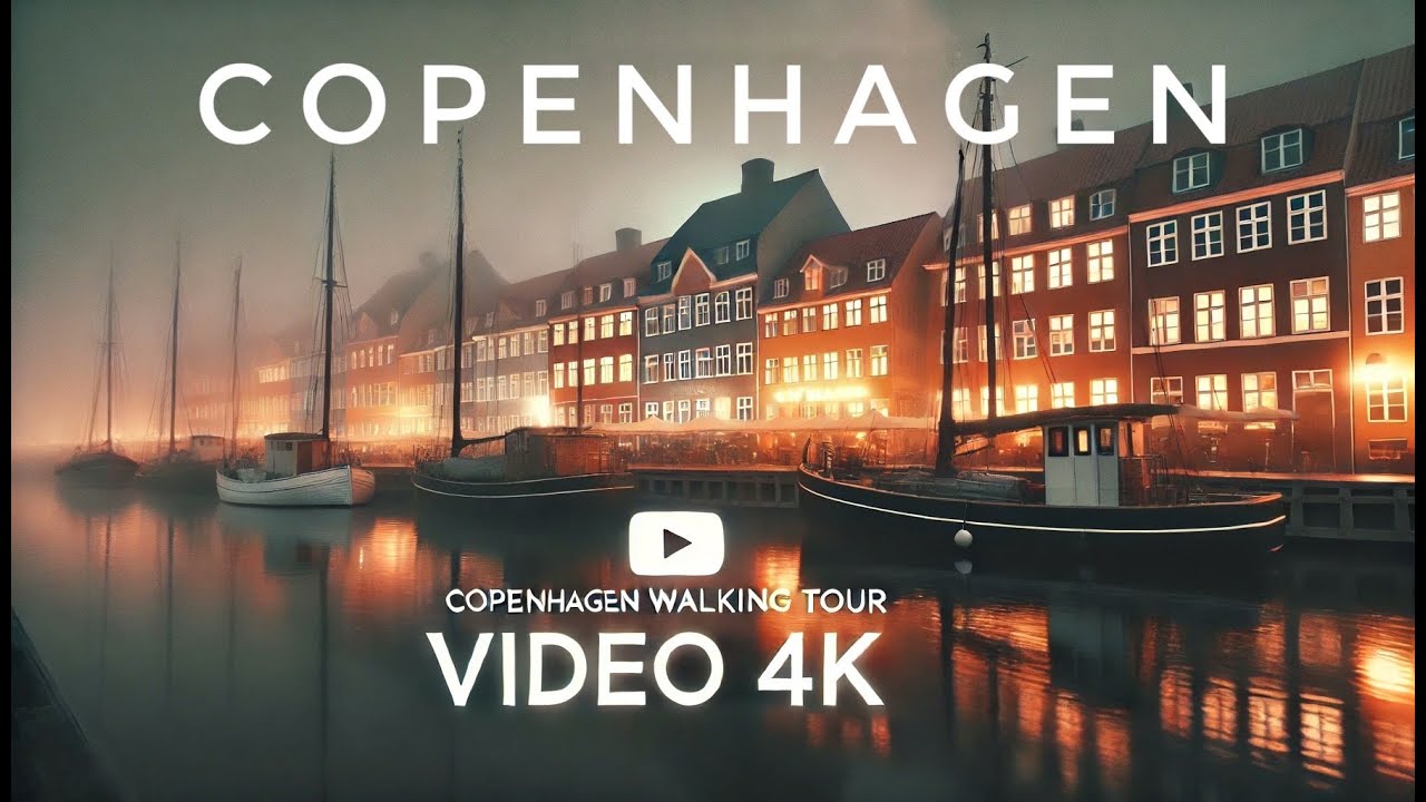 🇩🇰 Copenhagen in Stunning 4K, Foggy Winter Walking Tour Jan 2025 |Explore Denmark's Capital #travel