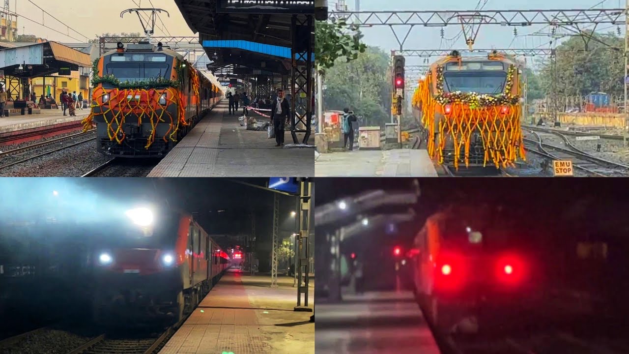 The First Inaugural Commercial Run of Sealdah - Banaras & Anand Vihar - Howrah Amrit Bharat Express.