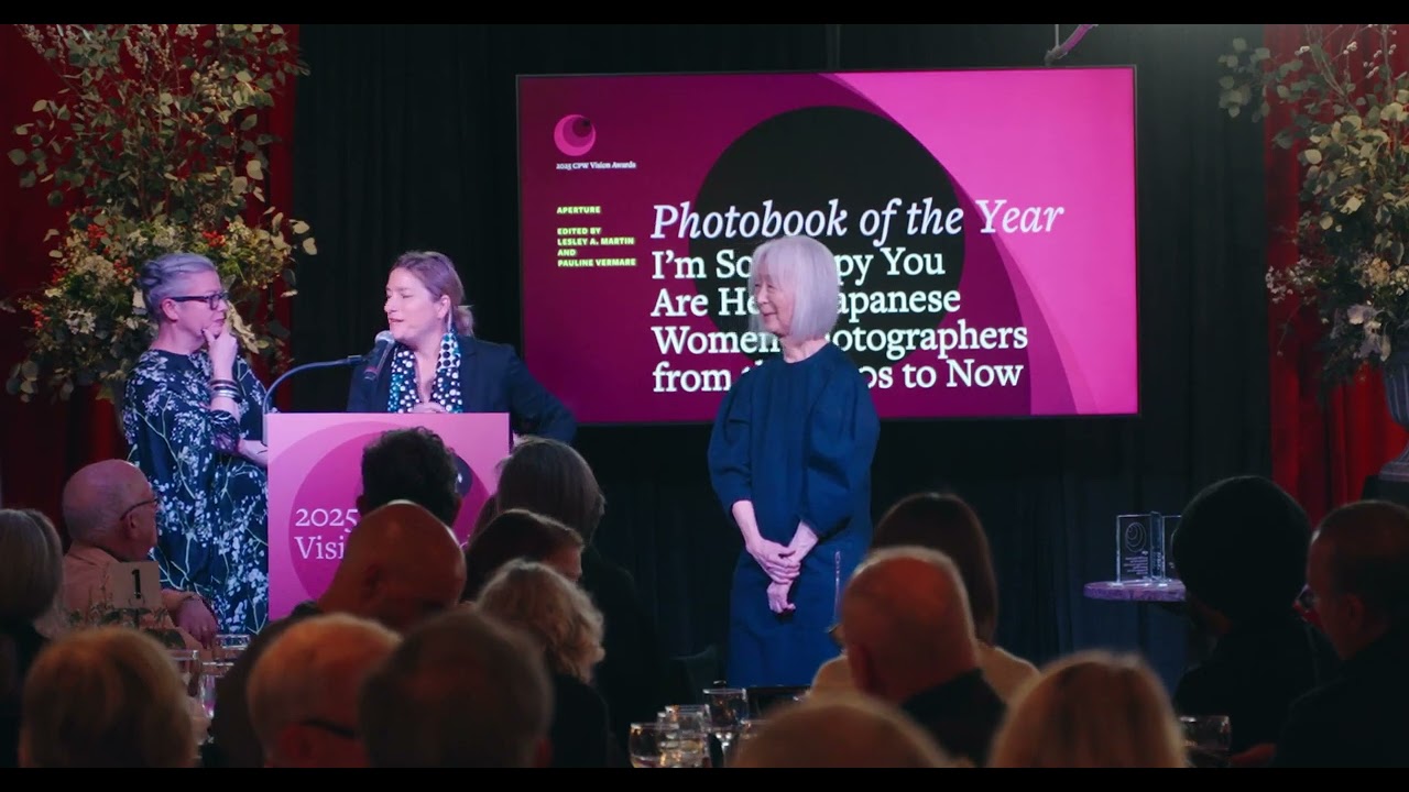 Lesley Martin & Pauline Vermare accept the Photobook of the Year Award at the 2025 CPW Vision Awards