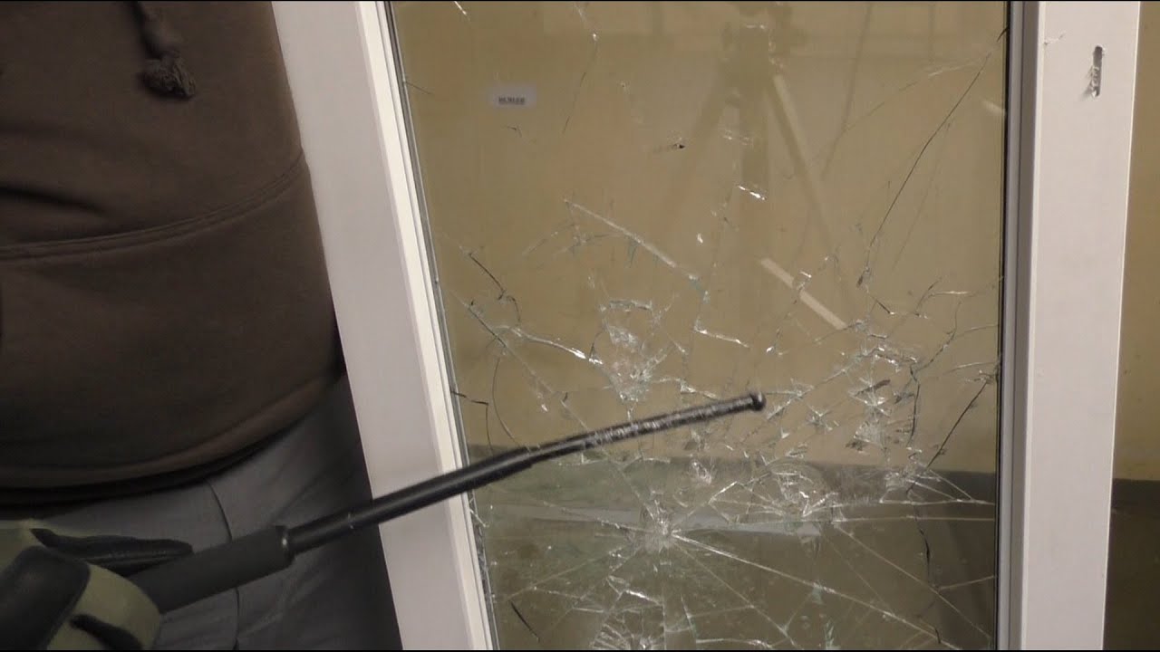 Fenster Splitterschutzfolie Bruchtest