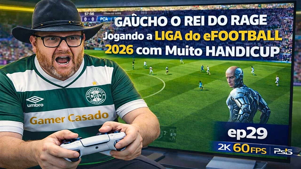 GAÚCHO o REI do RAGE Jogando a LIGA do eFOOTBALL 2026 com Muito HANDICUP em 2K 60 FPS no PS5 ep29