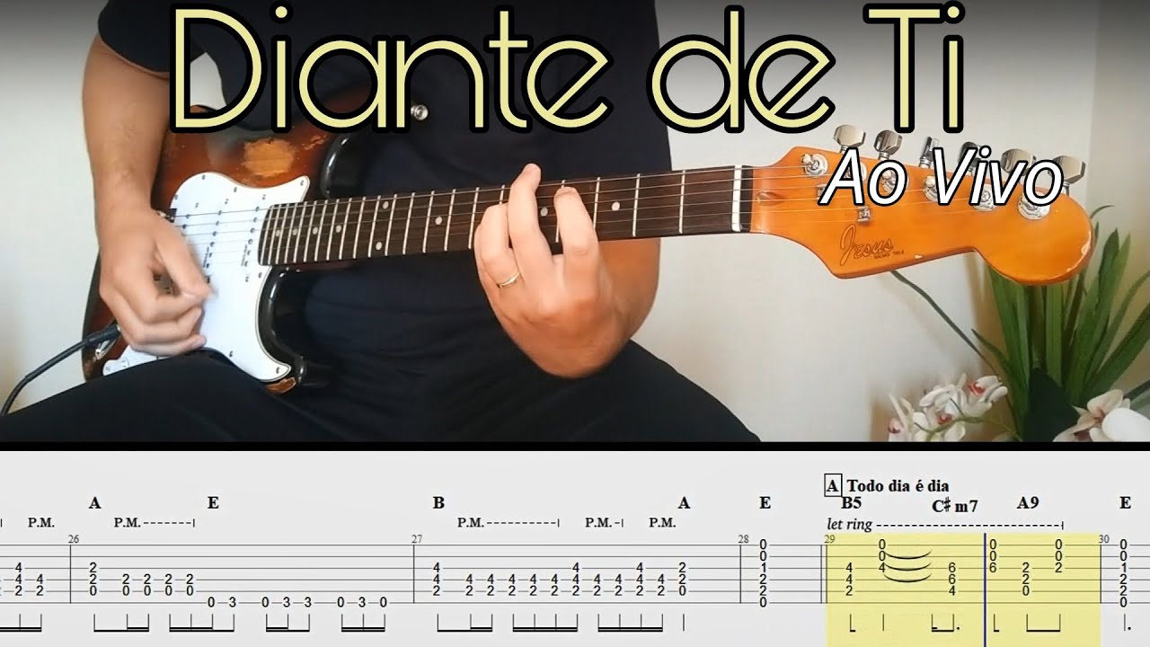 Quatro Por Um - Diante de Ti (Ao Vivo) GUITAR | Tab + Backing Track