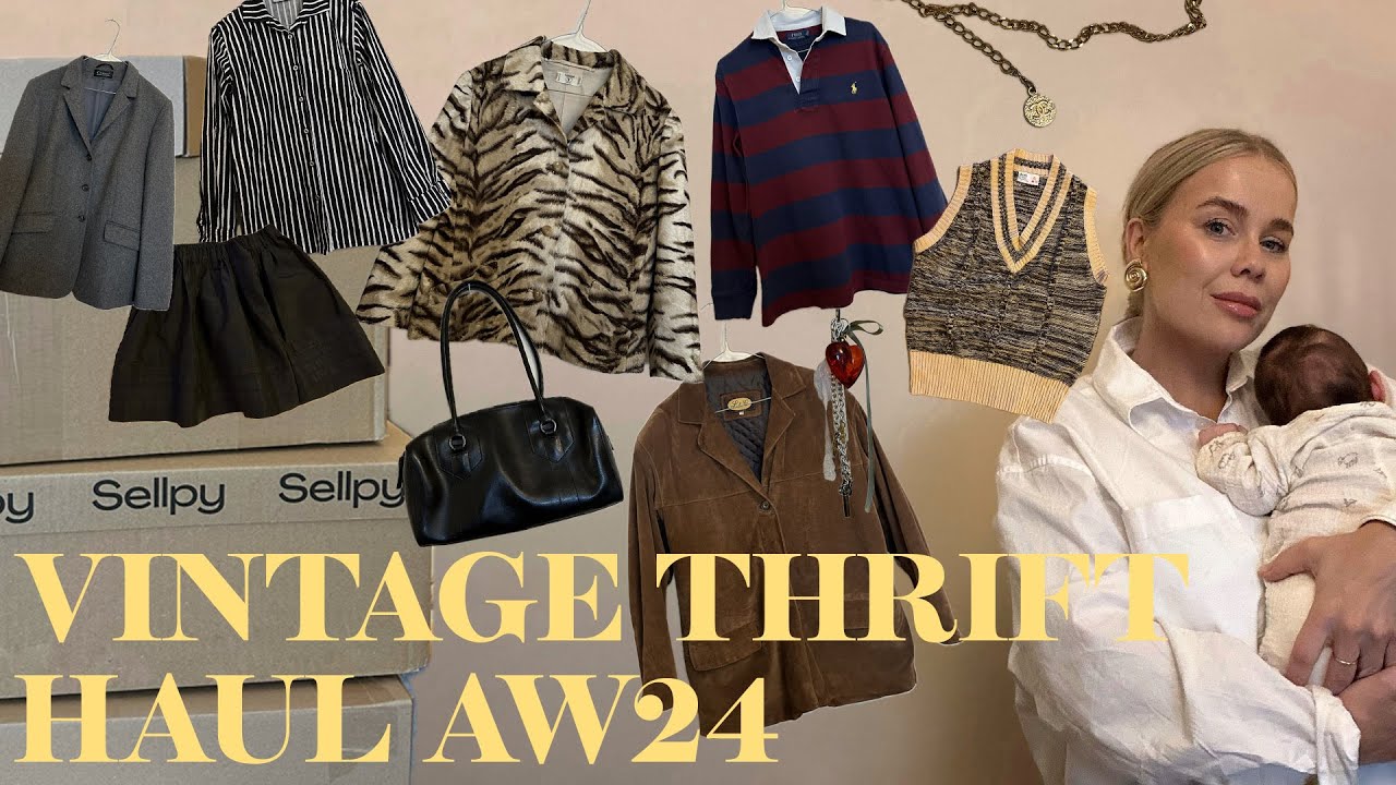 Vintage thrift haul! Mina senaste vintageköp inför hösten!