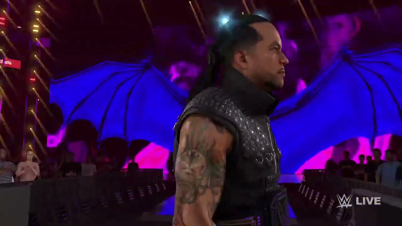 WWE 2K24 SmackDown | Trick Williams vs Damian Priest y Carmelo Hayes | Elimination Chamber