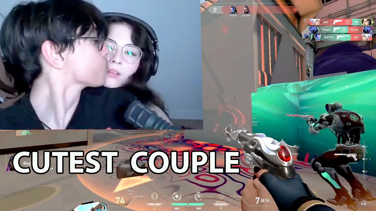 Tenz Sitting On Kyedae While Kyedae Playing Game