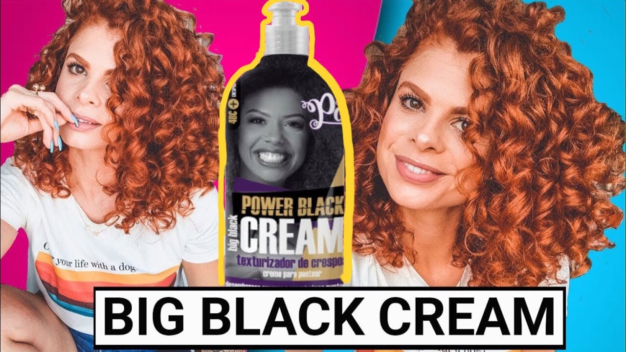 Finalizei com o creme de pentear BIG BLACK CREAM - SOUL POWER lançamento para crespas
