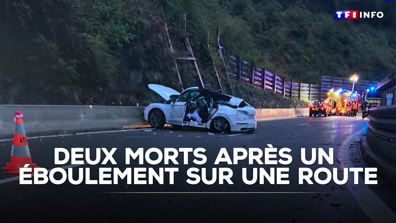 Haute-Savoie : deux morts après un éboulement sur une route｜TF1 INFO