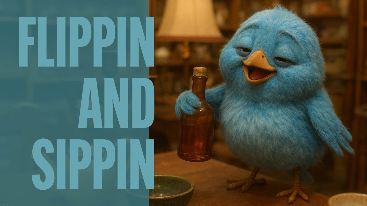 Flippin & Sippin: Unearth Vintage Treasures with Live Bidding & Spectacular Finds!