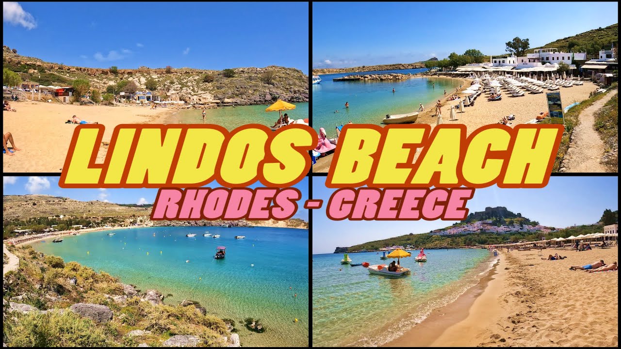 LINDOS BEACH - Rhodes - Greece (4k)