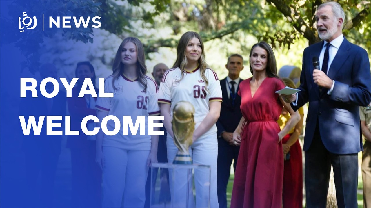 King Felipe VI receives Spain's World Cup winners at Zarzuela Palace